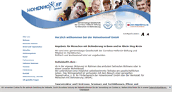 Desktop Screenshot of hohenhonnef-gmbh.de